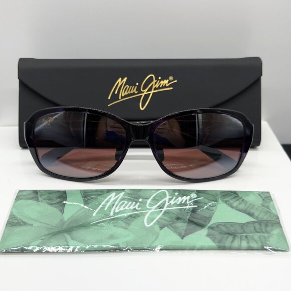 Maui Jim Koki Beach Purple Tortoise Polarized Rose Lenses Sunglasses R433-28T - Picture 1 of 9